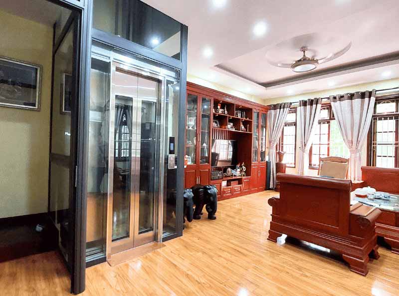 Thang máy lồng kính liên doanh gia đình