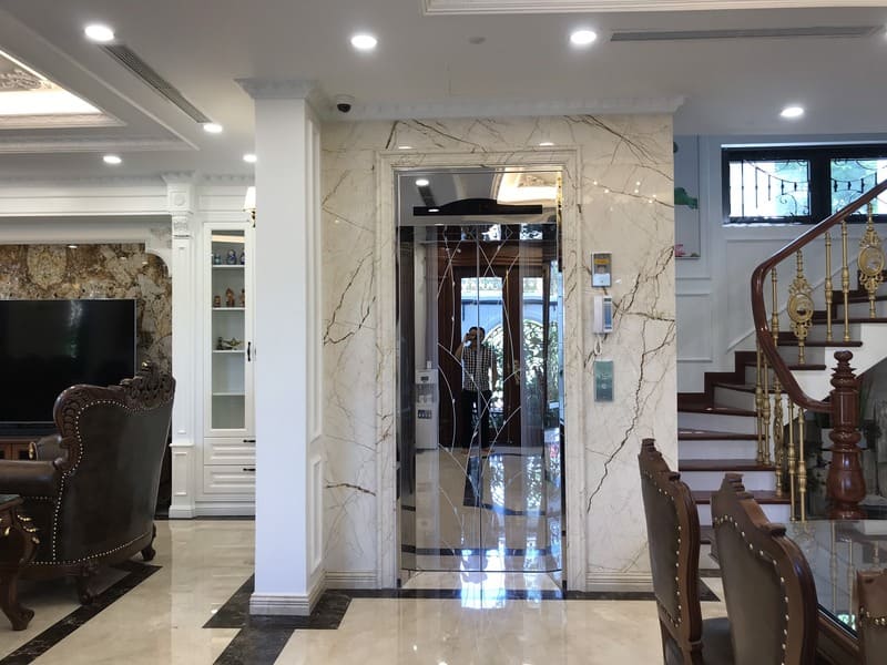 Thang máy khi hoàn thiện