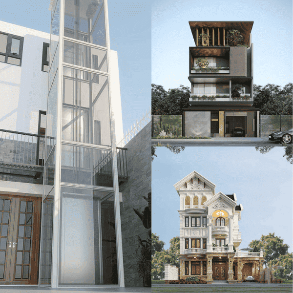 Những công trình thường sử dụng thang máy vách kính
