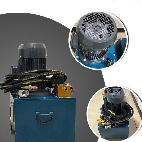 Bình chứa dầu và động cơ bơm dầu