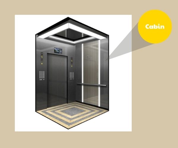Cabin nơi hành khách đứng