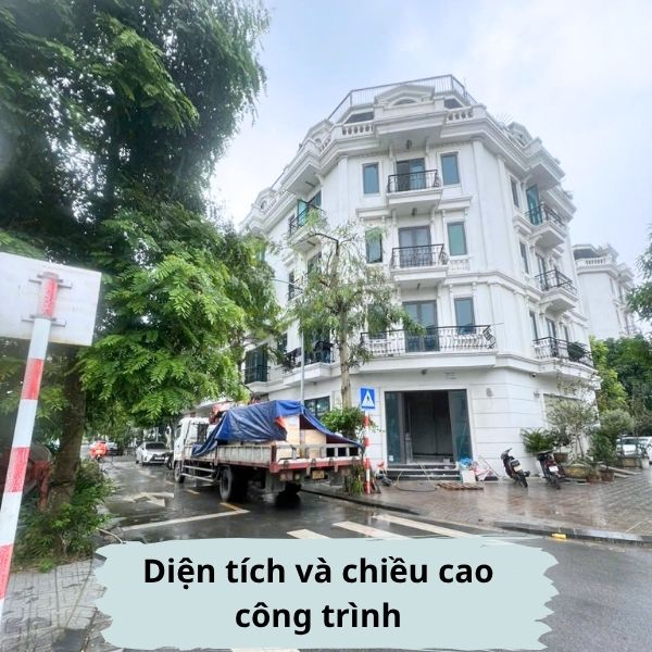 Diện tích và chiều cao công trình
