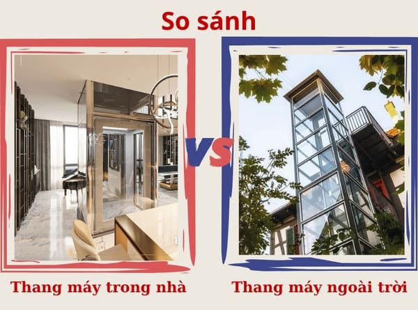 So sánh thang máy kính trong nhà và ngoài trời loại nào tốt?