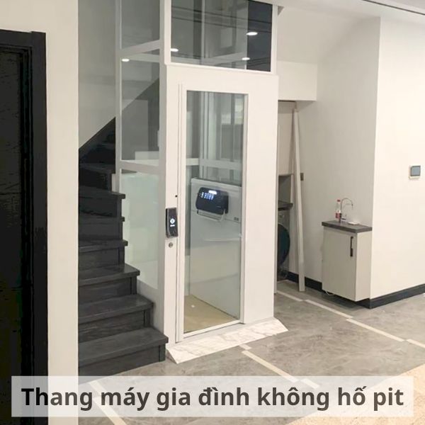 Thang máy gia đình không hố pit