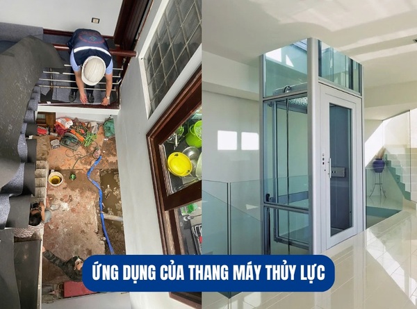 Ứng dụng của thang máy thủy lực