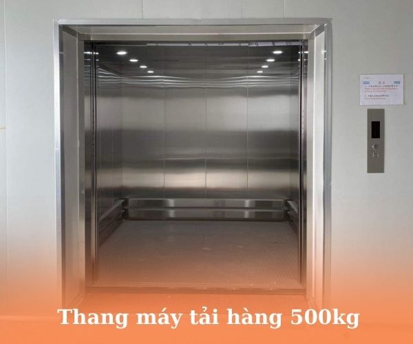 Thang máy tải trọng 500kg để tải hàng