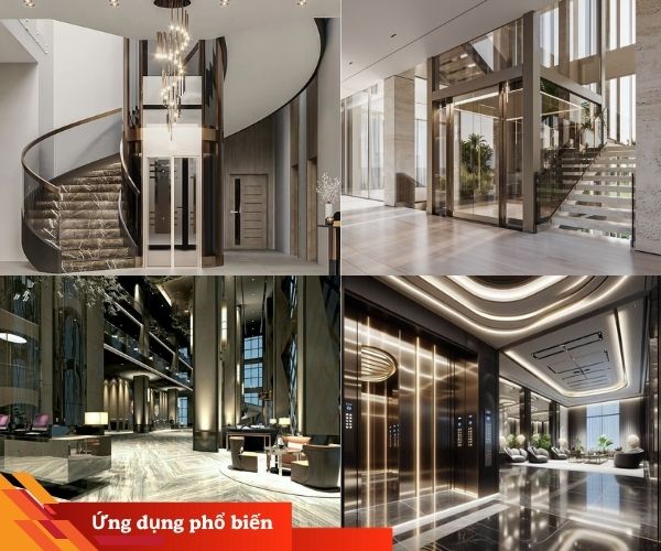 Ứng dụng phổ biến của thang máy tải khách nhập khẩu