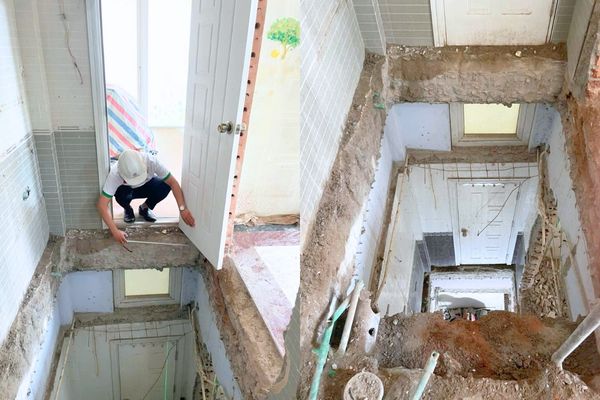 Xem xét kích thước hố thang và điều kiện công trình