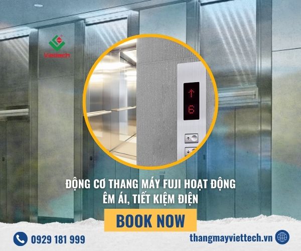 Động cơ thang máy Fuji hoạt động êm ái, bền bỉ