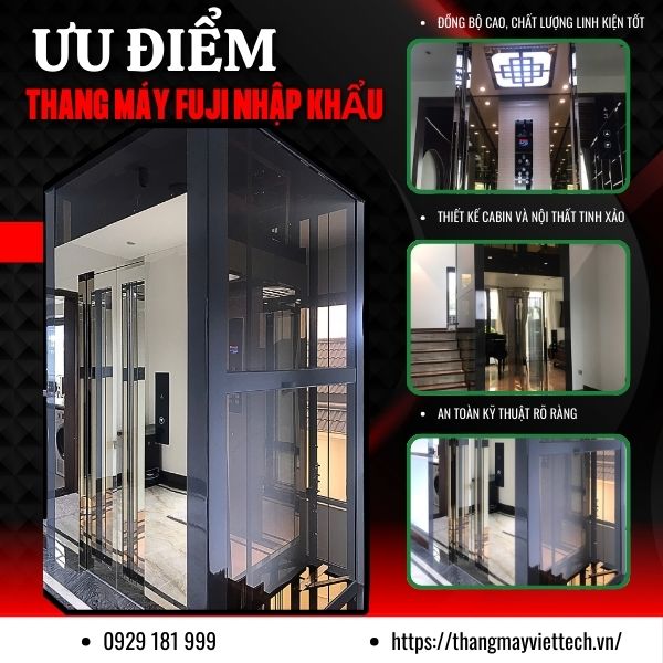 Ưu điểm của thang máy Fuji nhập khẩu