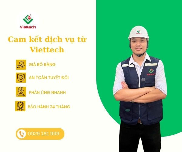 Viettech cam kết đem lại dịch vụ tốt nhất