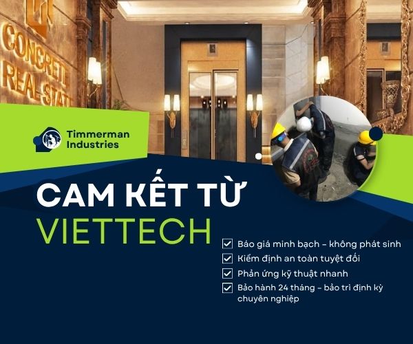 Cam kết của Viettech khi báo giá thang máy kính gia đình