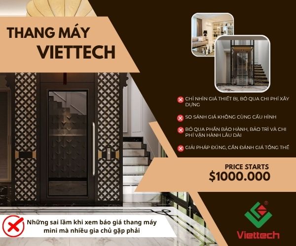 Những sai lầm gia chủ dễ mắc phải khi chọn thang máy