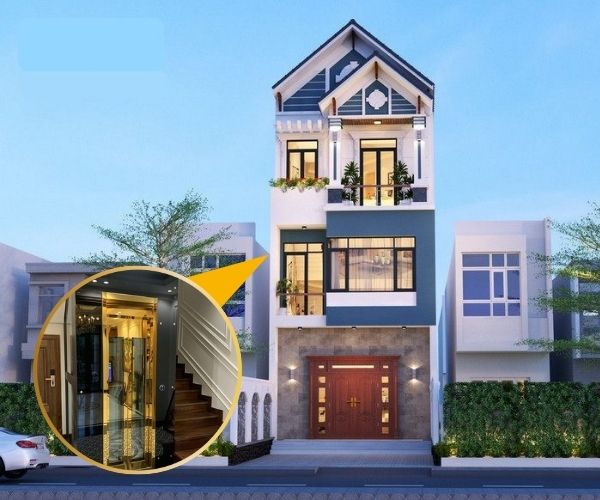 Nhà phố với nhà ống nên chọn loại thang máy mini phù hợp với diện tích nhà