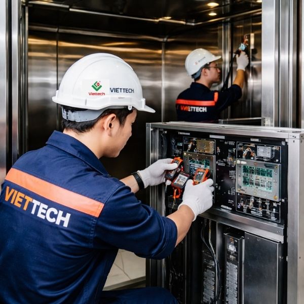 Bảo trì thang máy tải khách là hoạt động kỹ thuật được thực hiện theo định kỳ