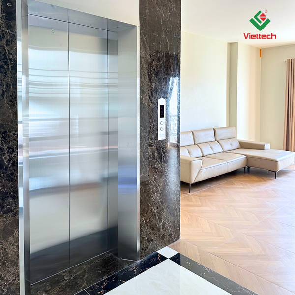 Thiết kế thang máy hài hòa tổng thể nội thất